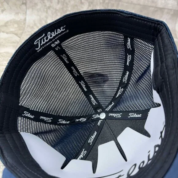 Titleist Monterey Fitted Hat Golf Cap Navy Black - New Pick Your Size! - Picture 15 of 15